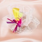 Подвязка для невесты  "Стиляги"  (шир.6см;дл.65см), фиолетовая - Фото 2