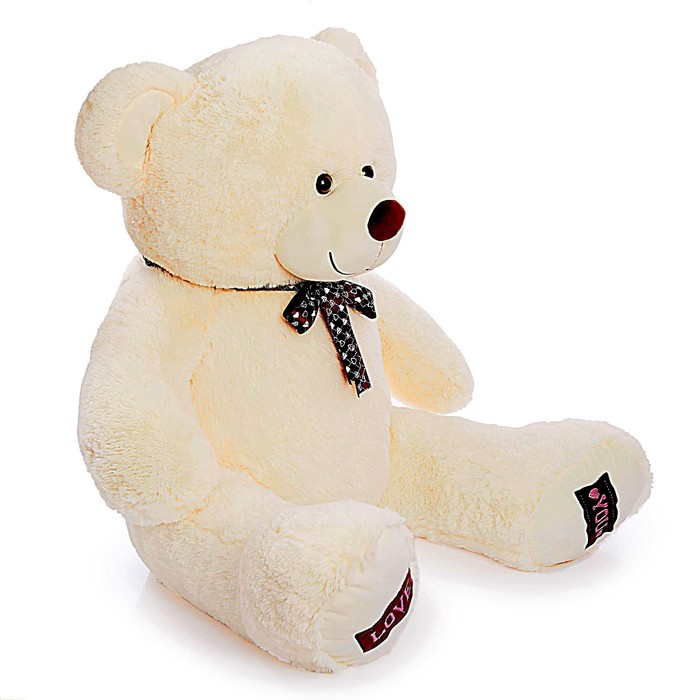 Мягкая игрушка «Медведь Амур», 120 см, цвет молочный - фото 1906868820