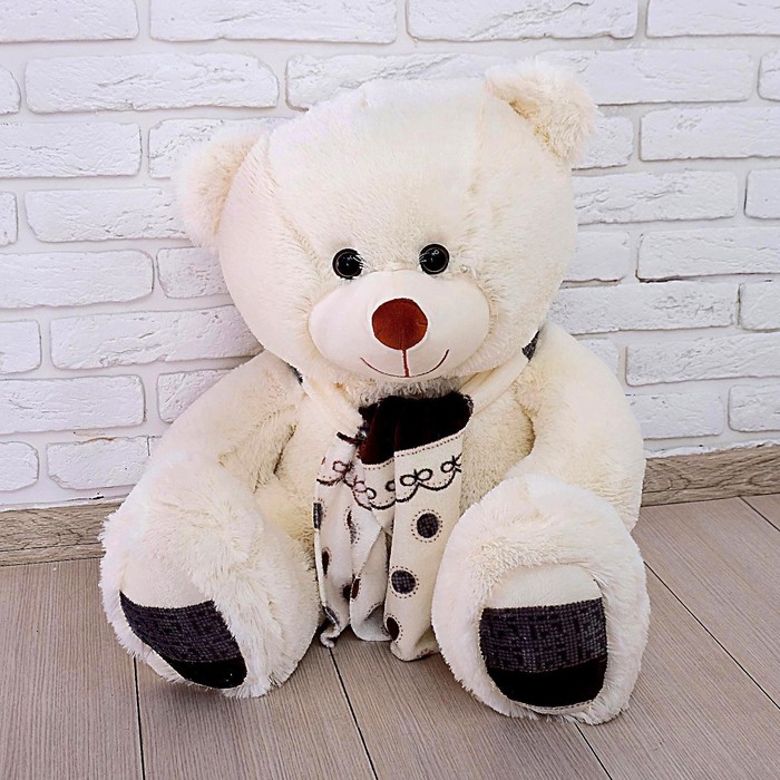 Мягкая игрушка «Медведь Мартин», цвет молочный, 90 см - фото 1887733059
