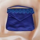 Свадебная сумочка-клатч, цвет синий - Фото 1