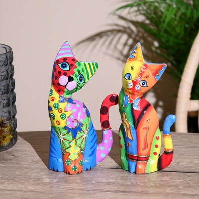 Сувенир «Милый котёнок», 25×12×4 см, дерево, МИКС