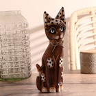 Сувенир «Кошка с бантом, ушки в горошек», 30×10×3 см, дерево  (артикул 2028061)  большой выбор товаров оптом и в розницу по низким ценам с доставкой