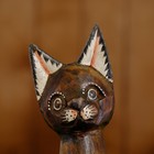 Сувенир «Кошка с росписью на лапках», 30×10×3 см, дерево 2028062 - фото 16530935
