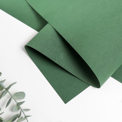 Фоамиран иранский, 0.8-1 мм, тёмно-зелёный, 60×70 см