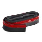 Защитная лента юбки бампера TORSO, длина 2.5 м, высота 5 см, черный - Фото 1