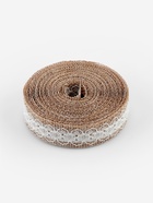 Лента текстильная «Кружево», 20 мм, 4.5±0.5 м, бежевая - Фото 4