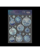 Наклейки новогодние, интерьерные со светящимся слоем «Сказочного Нового Года», 21×29.7×0.1 см - Фото 2