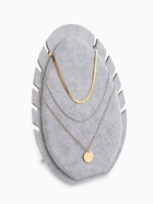 Подставка под кулоны и цепочки «QF. Овал», 5 мест, 20×1.5×28 см, серая - Фото 1