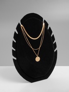 Подставка под кулоны и цепочки «QF. Овал», 5 мест, 20×1.5×28 см, чёрная - Фото 5