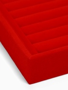 Подставка под кольца QF, 7 полос, 23×14×3 см, красная - Фото 3