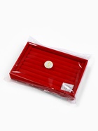 Подставка под кольца QF, 7 полос, 23×14×3 см, красная - Фото 4