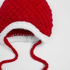 Комплект для девочки (шапка, шарф), размер 50, цвет красный - Фото 5