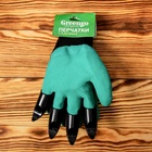 Перчатки садовые, нейлоновые «Землеройки», с латексной пропиткой, с когтями, размер 10, зелёные, Greengo - Фото 6