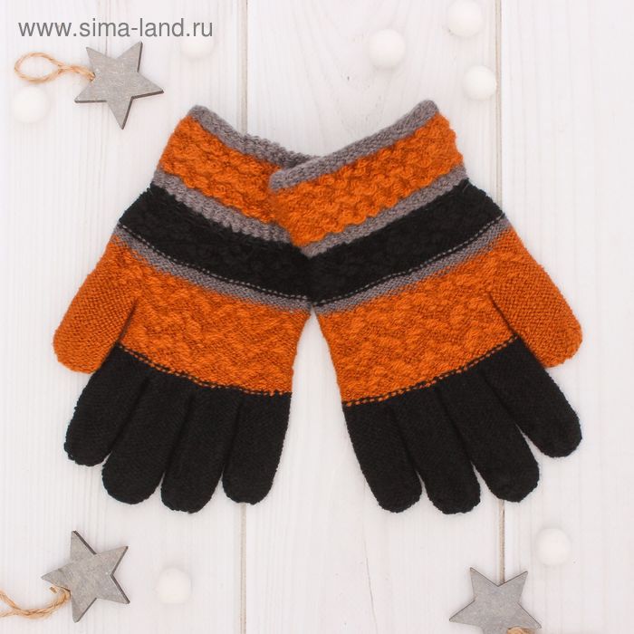 Перчатки шерстяные для мальчиков Collorista "Арни", размер 14 (р-р произв. 16*7 см) - Фото 1