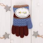 Перчатки шерстяные для мальчиков Collorista "Джони", размер 14 (р-р произв. 16*7 см) - Фото 4