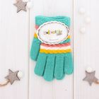 Перчатки шерстяные для девочек Collorista "Леонора", размер 14 (р-р произв. 16*7 см) - Фото 4