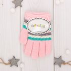 Перчатки шерстяные для девочек Collorista "Оливия", размер 14 (р-р произв. 16*7 см) - Фото 4