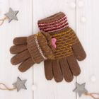 Перчатки шерстяные для девочек Collorista "Санди", размер 14 (р-р произв. 16*7 см) - Фото 2