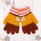 Перчатки шерстяные для девочек Collorista "Элли" размер 14 - Фото 1