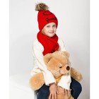 Комплект зимний с подкладом для девочки, воз-т 3-5 лет,красный - Фото 1