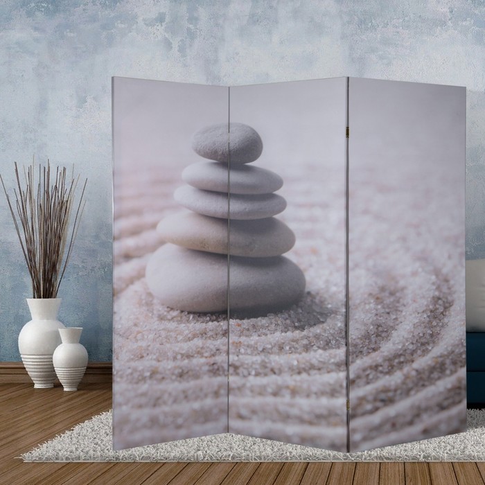 Ширма "Камни на песке", 150 х 160 см - Фото 1