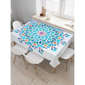 Скатерть на стол «Цветочный орнамент», прямоугольная, сатен, размер 120х145 см