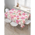 Скатерть на стол «Теплые оттенки роз», прямоугольная, сатен, размер 120х145 см - Фото 1