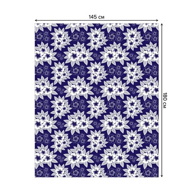 Скатерть с фотопринтом, размер 180 х 145 см