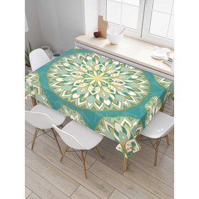 Скатерть на стол «Райские цветы», прямоугольная, сатен, размер 145х180 см