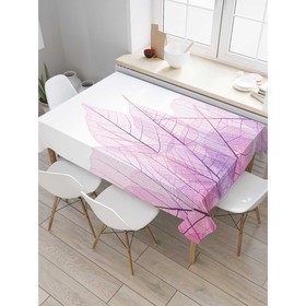 Скатерть на стол «Лиственный узор», прямоугольная, сатен, размер 145х180 см