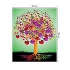 Скатерть на стол «Сердечное дерево», прямоугольная, сатен, размер 120х145 см - Фото 2
