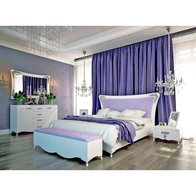 Скамья прикроватная Аделина Белый глянец