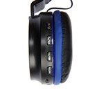 Наушники беспроводные Luazon HQ-3, складные, микрофон, microSD, черно-синие - фото 8336691
