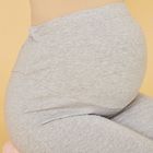 Легинсы утеплённые для беременных (высокие), размер 44-48 (М-L), цвет серый, аппликация МИКС - Фото 2