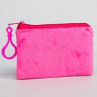 Кошелек детский для девочки на молнии, плюшевый, 12×8 см, Щенячий патруль - Фото 3