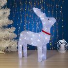 Светодиодная фигура «Оленёнок гордый» 30×40×11 см, акрил, 40 LED, 220 В, свечение белое - Фото 1