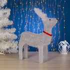 Фигура акрил. "Олень" 30х11х40 см, с диммером, 40 LED, 220V, БЕЛЫЙ - фото 809690151