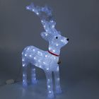 Светодиодная фигура «Олень величавый» 40×60×20 см, акрил, 72 LED, 220 В, свечение белое - Фото 1