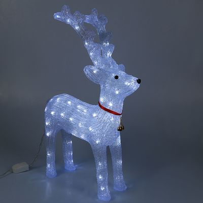 Светодиодная фигура «Олень величавый» 40×60×20 см, акрил, 72 LED, 220 В, свечение белое