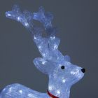 Светодиодная фигура «Олень величавый» 40×60×20 см, акрил, 72 LED, 220 В, свечение белое - Фото 2