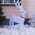 Светодиодная фигура «Олень» 70×115×25 см, акрил, 180 LED, 8 режимов, 24 В, свечение белое - Фото 1