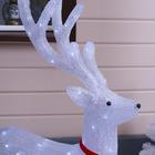 Светодиодная фигура «Олень» 70×115×25 см, акрил, 180 LED, 8 режимов, 24 В, свечение белое - Фото 3