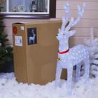 Светодиодная фигура «Олень» 70×115×25 см, акрил, 180 LED, 8 режимов, 24 В, свечение белое - Фото 4