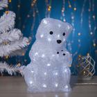 Светодиодная фигура «Медведица» 22 × 30 × 22 см, акрил, 40 LED, 220 В, свечение белое - Фото 1