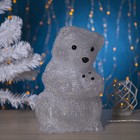 Светодиодная фигура «Медведица» 22 × 30 × 22 см, акрил, 40 LED, 220 В, свечение белое - фото 8336763