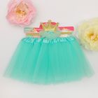 Набор для фотосессии Крошка Я «Маленькая принцесса» юбка и повязка на голову, бирюзовый - Фото 3