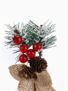 Еловая ветка декоративная «Зимнее волшебство. Мечты», 13 см 2334975