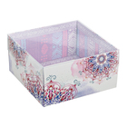 Коробка для кондитерских изделий с PVC-крышкой «Хорошего настроения!» 12 × 6 × 11,5 см - Фото 1