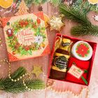 Набор Collorista"С Новым годом!" полотенце 30х30 см-3шт, хлопок - Фото 1