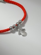 Браслет-оберег «Красная нить» талисман защиты, ангел хранитель, цвет серебро, L=20 см - Фото 3